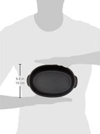 Banko Ware Au Gratin Dish for One Person Diameter 9.4 inches (24 cm), Heat Resistant, Pottery, Oven Safe, Direct Fire, Microwave and Dishwasher Safe, Black, Made in Japan