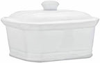 Cosy & Trendy rh46635 Pate Terrine with Ceramic Lid, White, 20 x 14.5 x 8.5 cm
