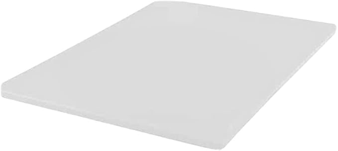 TrueCraftware- 18" X 12" X 1/2” Plastic Cutting Board for Kitchen White Color- Color Coded Durable Kitchen Cutting Board Chopping Board Non Slip Cutting Mat for Meat Vegetables Dishwasher Safe