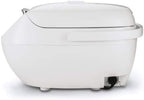 TIGER JBV-A10U 5.5-Cup (Uncooked) Micom Rice Cooker and Warmer with Tacook Food Steamer Cooking Tray Technology, White