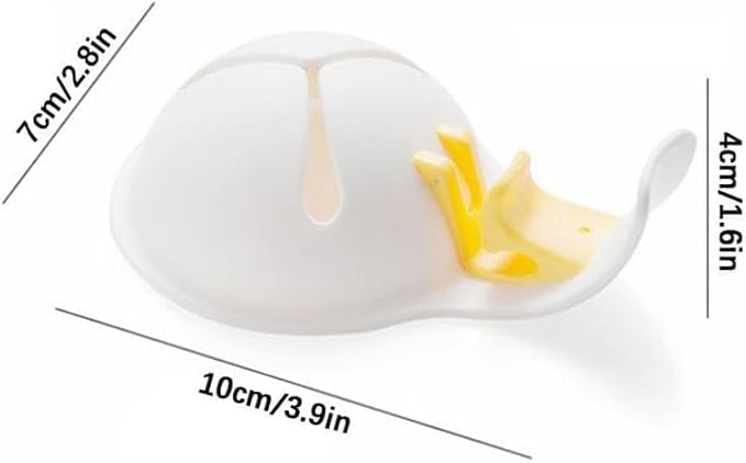 1 Pc Egg Yolk Separator,Egg Separator for Raw Eggs,Egg Yolk Separator Strainer for Baking Cakes,Plastic Egg Separator Egg Yolk White Filter,Cooking Egg Separators Specialty Tools（White）