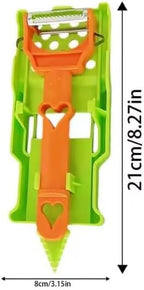 Pelador Multifuncional 2-En-1, Multi Cutter and Julienne Set with Grating Plate Great, 2025 Multifunctional Kitchenware Set with Grating Plate, Double-Edged for Easy Peeling (2 PCS)