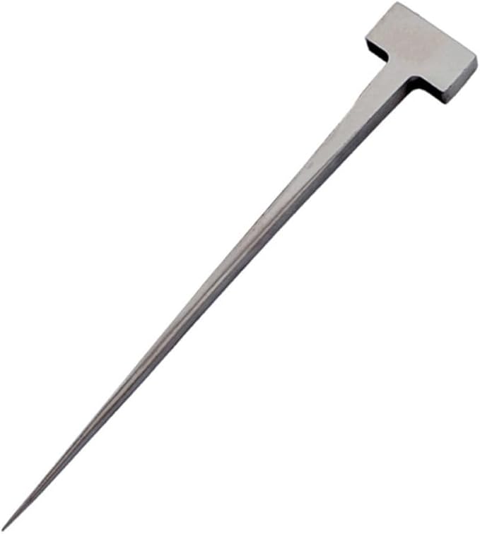 BESTonZON Stainless Steel T Shaped Eel Nail Kitchen Tool for Fish Killing Seafood Preparation Home Use 304 Stainless Sturdy Fish Spike Specialty Gadget