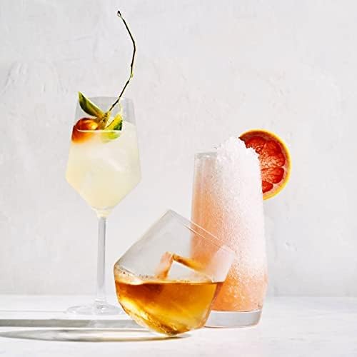 Le'raze Everyday Drinking Glasses Set of 8-4 Tall Highball Glass Cups & 4 Short Dof Drinking Glass, Kitchen Glasses for Cocktail, Iced Coffee, Beer, Ice Tea, Wine, Whiskey, Water, & Drinkware.