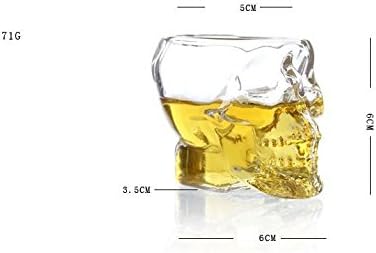 Kitchen & Dining Entertaining Glassware Drinkware Old Fashioned Glasses Skull Cup for Serving Scotch Whiskey Mixed Drinks (8)