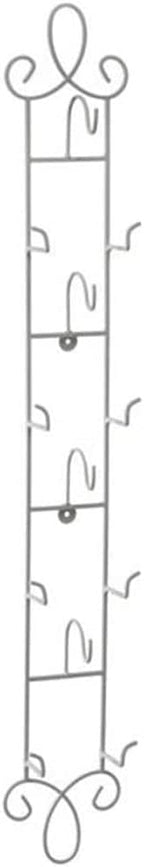 Augusta Vertical Antique White Cup & Saucer Wall Rack, Antique White
