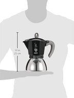 Bialetti - Moka Induction, Moka Pot, Suitable for all Types of Hobs, 6 Cups Espresso (9.4 Oz Espresso), 280 ml, Black