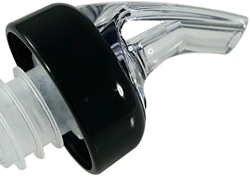 Measured Pourer - Liquor Bottle Pourers - Collared -(10pk) Made 100% In The USA. Bar Spouts That Don't Leak - No Cracks, Just A Perfect Cocktail Pour Everytime. Great for Wine Too! (2oz)