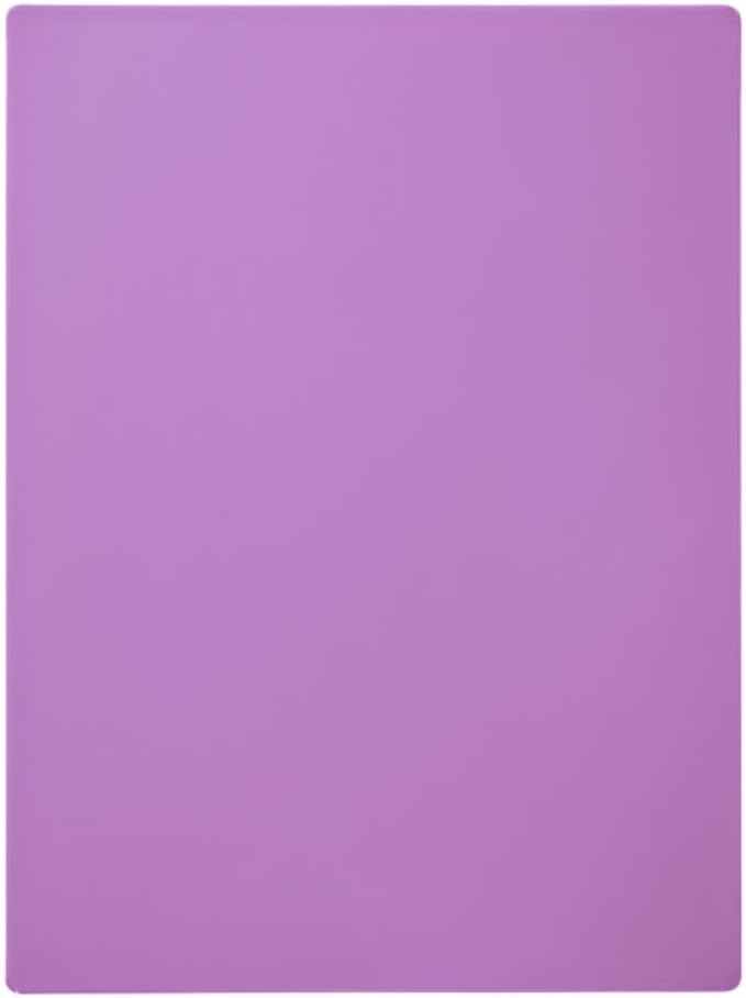 TrueCraftware- 24" X 18" X 1/2” Cutting Board for Kitchen Purple Color Plastic- Plastic Commercial Chopping Board Anti Slip Surface Chopping Food Cutting Mat for Meat Vegetables Dishwasher Safe