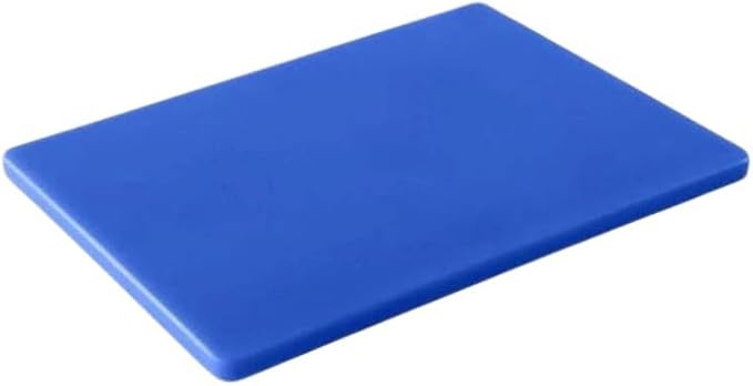 TrueCraftware- 18" X 12" X 1/2” Cutting Board for Kitchen Blue Color Plastic- Durable Kitchen Cutting Board Commercial Chopping Board Non Slip Surface Cutting Mat for Meat Vegetables Dishwasher Safe