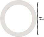 Univen 2.5" (64mm) Espresso Filter and Gasket Seals Compatible with Bialetti 6 Cup Aluminum Espresso Makers