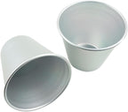 6 Packs Popover Pan， Large Individual Muffin Mold, Aluminium Pudding Cup, Chocolate Molten Mould, Raspberry Souffle Baking Maker, Brownie Tumbler -for Pie, Egg Tart, Cake (Size 3.4"x 3.2")