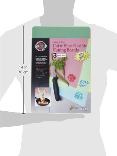 Norpro Cut N' Slice Flexible Cutting Boards, Set of 3