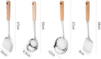 Stainless Steel Kitchen Tools Cooking Set Spatula Shovel Soup Tong Accessories Baking