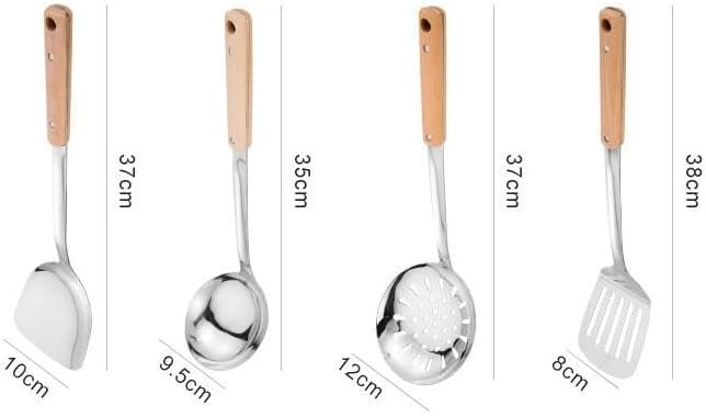 Stainless Steel Kitchen Tools Cooking Set Spatula Shovel Soup Tong Accessories Baking