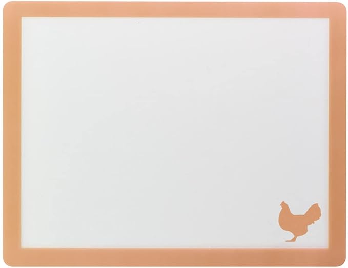 HIC Kitchen Flexible Cutting Board Mat Set, Color-Coded with Icons, Food-Grade Nonporous BPA-Free Plastic, Set of 4