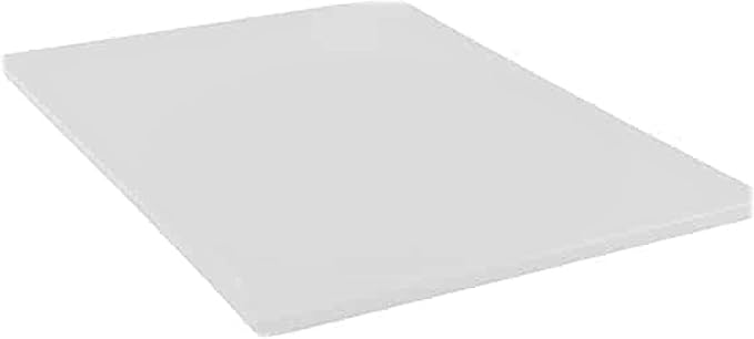 TrueCraftware- 18" X 12" X 1/2” Plastic Cutting Board for Kitchen White Color- Color Coded Durable Kitchen Cutting Board Chopping Board Non Slip Cutting Mat for Meat Vegetables Dishwasher Safe