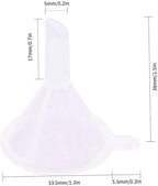 10 Pcs Plastic Mini Funnels for Bottle Filling, for Perfume Oil Small Samples Practical Specialty Tools and Gadgets Funnels Specialty Tools and Gadgets（Transparent）