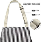 NLUS 2 Pack Kitchen Cooking Aprons, Adjustable Bib Soft Chef Apron with 3 Pockets for Men Women (Umber/Black)