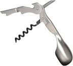 Corkcicle Wine Key - Bartender Multi Tool With Corkscrew, Bottle Opener & Foil Cutter - Ratcheting Mechanism - Curved Handle - Professional Grade Bartending Tool - For Kitchen - Stainless Steel