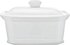 Cosy & Trendy rh46635 Pate Terrine with Ceramic Lid, White, 20 x 14.5 x 8.5 cm