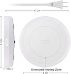 BESTINNKITS White Smart Coffee Auto On/Off Gravity-Induction Mug Office Desk Use, Candle Wax Cup Warmer Heating Plate (Up to 131F/55C)