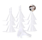 10 Pcs Plastic Mini Funnels for Bottle Filling, for Perfume Oil Small Samples Practical Specialty Tools and Gadgets Funnels Specialty Tools and Gadgets（Transparent）