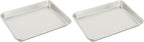 Chigcago Metallic Recyled Aluminum Small 9x13 Baking Sheet, Made With Recylced Aluminum, Perfect For Everyday Baking And Roasting Use (Pack of 2)