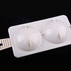 White 2 Slots Microwave Oven Egg Steamer Poacher Cooker, Egg Cooker Poacher with 2 Cavity Egg Boiler Boil Steamer Kitchen Tool,Rectangular,Poach Eggs, Boil Cook Steam Eggs Poachers Specialty Cookware