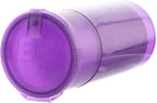EZSPLITZ Cap & Crusher - 2-in-1 Herb Grinder with Extra Large Storage (Purple)