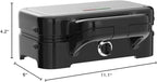 Waffle Iron with Removable Plates, 1200W All-Clad Waffle Maker for Pancake & Breakfast Sandwich, Nonstick Plates, 5-Gear Temperature Control, Cool Touch Handle, Easy to Clean for Family