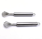 2 Pack of Stainless Steel Coconut Meat Scraper Fish Scaler Remover for Kitchen