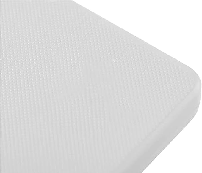 TrueCraftware- 24" X 18" X 1/2” Cutting Board for Kitchen White Color Plastic- Commercial Plastic Chopping Board Anti Slip Surface Chopping Food Cutting Mat for Meat Vegetables Dishwasher Safe