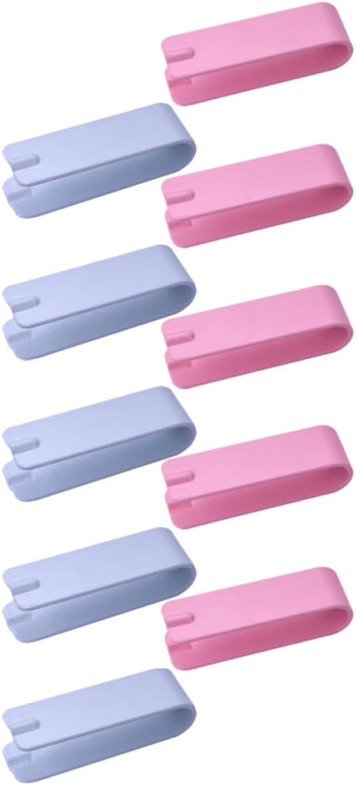 BESPORTBLE 20pcs Nut Opener Melon Seed Peeling Clips Set, Multipurpose Nut Shucker Tools with Nordic Pink and Blue Colors, Kitchen Specialty Gadget for Shelling Sunflower and Random Color