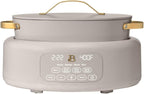 10-in-1 Electric Multi-Cooker, 6 Quart Programmable Cooking Pot with Digital Display, Nonstick Interior, One-Touch Controls, Multi-Function Kitchen Appliance (Porcini Taupe)