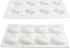Heart Silicone Chocolate Mold DIY Cake Accessories Molds Kitchen Ice Cubes Biscuit Pastry Manual Baking Mould (Heart F_11.8 X6.8 X0.8inch)