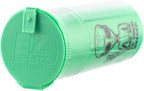EZ SPLITZ Cap & Crusher - 2-in-1 Herb Grinder with Extra Large Storage - Pop Art Edition (Green)