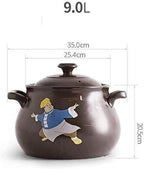 Ceramic Casserole Stockpot, Clay Pot for Cooking, Casserole Dishes Pot Casserole with Lid for Ceramic Pot Stew Pot Home Soup Pot Chicken Steamer Pot Healthy Stew Pot Dinner, Kitchen (Size : 6L) ()