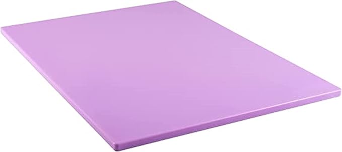 TrueCraftware- 20" X 15" X 1/2” Cutting Board for Kitchen Purple Color Plastic- Durable Color Coded Kitchen Cutting Board Chopping Board Non Slip Cutting Mat for Meat Vegetables Dishwasher Safe