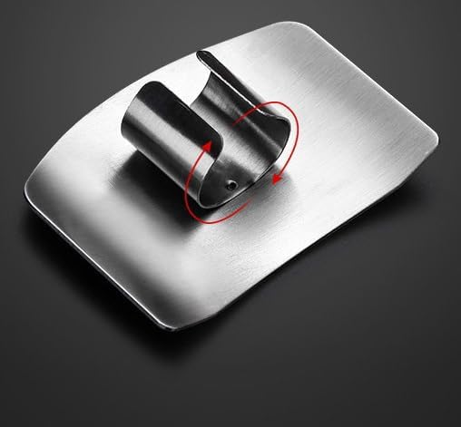 Stainless Steel Finger Guard, Multifunctional Finger Protector for Cutting Food Slicing Finger Guard, Protector Avoid Hurting When Slicing and Dicing Kitchen (5Pcs)