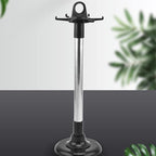 Swivel Kitchen Utensils Stand with 6 Hooks Rotatable Kitchenware Holder Rack Home Kitchen Utensils Organizer Holder, 42x13cm, Black＋silver