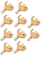 10 pcs Gold Mini Metal Funnels Set, Mini Filling Funnel Liquid Refill Funnel for Transferring Essential Oils, Liquid, Perfume, Small Mini Bottles Specialty Tools and Gadgets