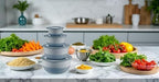 Mixing Bowls with Lids, 8-Piece Airtight Leak-Proof Nesting BPA-Free Bowl Set for Kitchen & Food Storage, Large 4200ml Capacity, Microwave & Dishwasher Safe