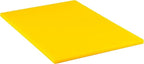 TrueCraftware- 24" X 18" X 1/2” Cutting Board for Kitchen Yellow Color Plastic- Commercial Plastic Chopping Board Anti Slip Surface Chopping Food Cutting Mat for Meat Vegetables Dishwasher Safe