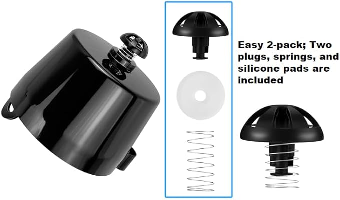 2-Pack Coffee machine brew basket bottom spring stopper kit replacement, suitable for Mr. Coffee, Black and Decker, Hamilton coffee machine parts, coffee machine accessories 990117900, 990237500