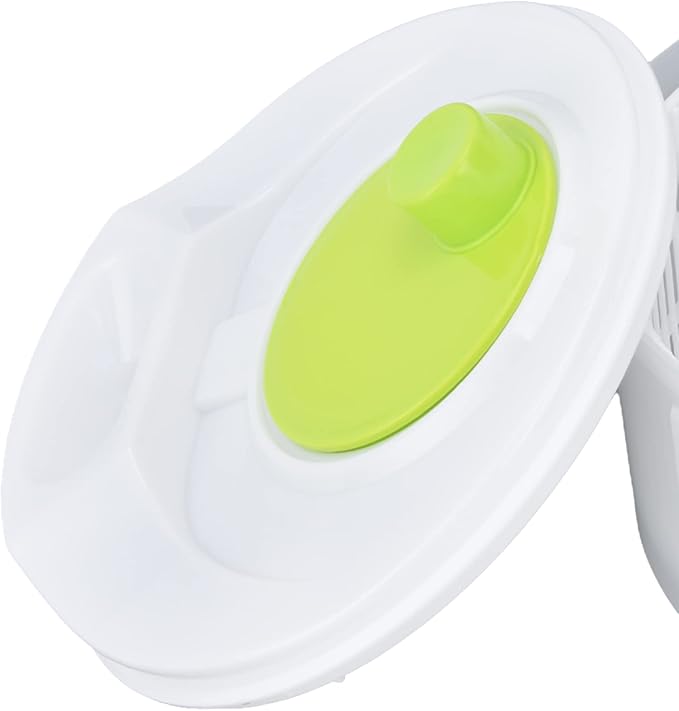 Salad Spinner, Salad Drye with Rotary Handle, 3L Plastic Salad Drainer Vegetable Dryer Multifunction Easy Draining Fruit Washer Manual Lettuce Dryer for Cooking