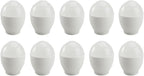 Mikinona 10pcs White Microwave Egg Steaming Cups Egg Holder Mini Cooker for Home Kitchen Steamed Bowls Specialty Cookware