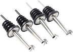 6 Pack Oil Pourers With Flip Top, Olive Oil Dispenser, Liquor Bottle Pourer Spouts, Speed Pour for 3/4" Bottle Mouth