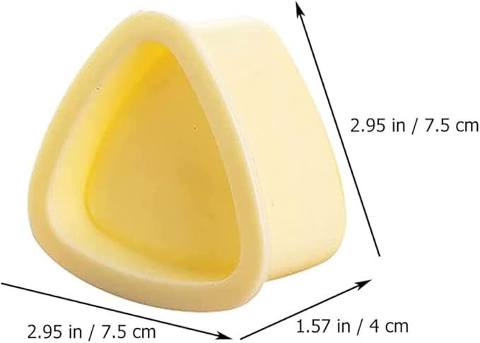 Homoyoyo Sushi Making Kit 6pcs Triangle Onigiri Rice Ball Molds DIY Tools Set Yellow Convenient Kitchen Gadgets for Bento Lunch and Home Cooking
