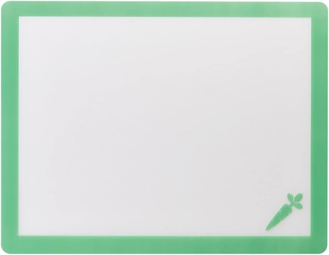 HIC Kitchen Flexible Cutting Board Mat Set, Color-Coded with Icons, Food-Grade Nonporous BPA-Free Plastic, Set of 4